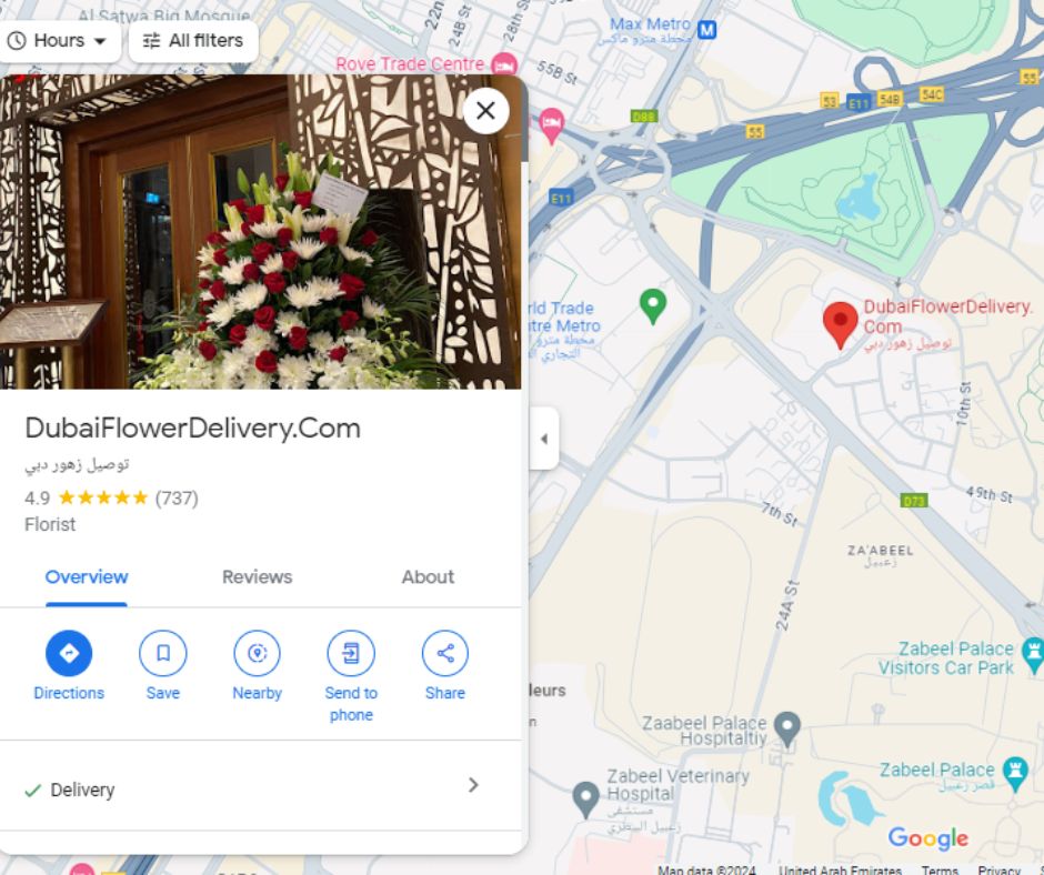 How Customers Can Find Flower Shops in Dubai with the Help of Google Maps