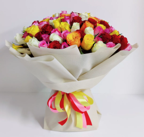 101 mix color roses