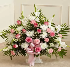 BABY GIRL FLOWER ARRANGEMENT