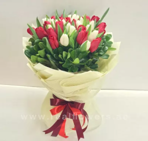 bouquet of 30 tulips