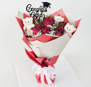 Graduation Roses Bouquet