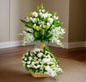 4 FEET WHITE FLOWER STAND