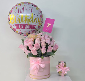 Pink Birthday Flowers