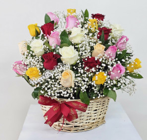 birthday flower basket