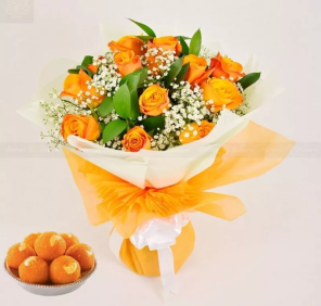 boondi laddoo and roses