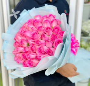 51 Pink Roses Bouquet