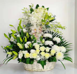 flowers big basket