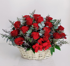 send flower basket Dubai