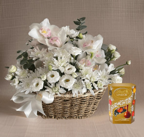 flowers and chocolates box