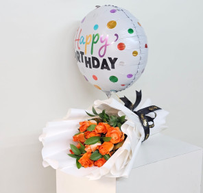 orange roses bouquet