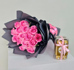 Flower Chocolate Combo