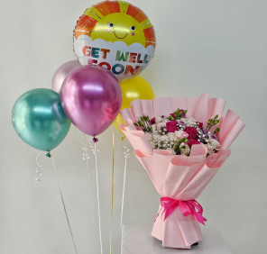 Get well flower bouquet