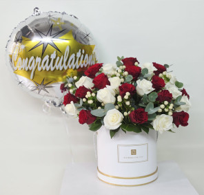 Roses and Balloon Gift