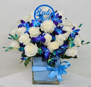 Blue Orchid Roses Gift