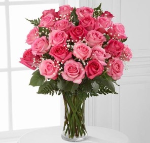 dark light pink roses