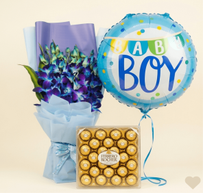 baby boy orchid combo