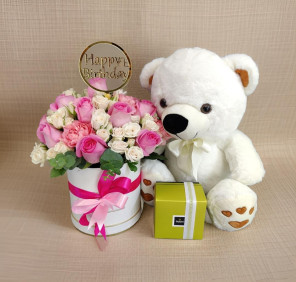 birthday greetings with flowers