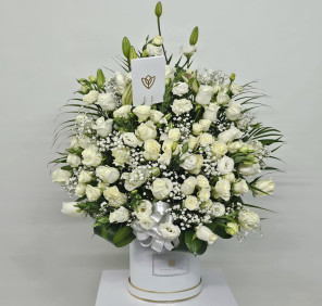 Sympathy White Flowers