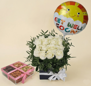 get well soon roses combo
