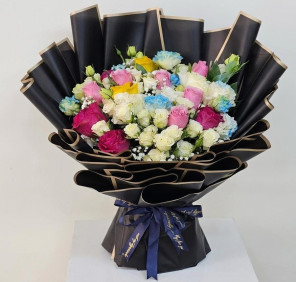 Congratulations Black Bouquet