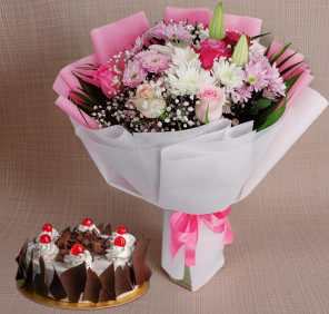 anniversary bouquet cake online