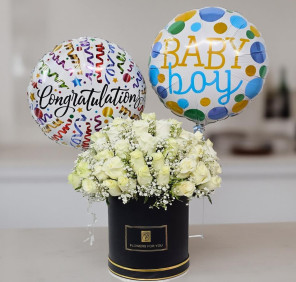 baby boy flower delivery